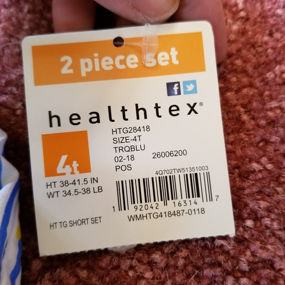 SOLD!!! NWT Healthtex 2 piece set Summer Outfit - Picture 3 of 7